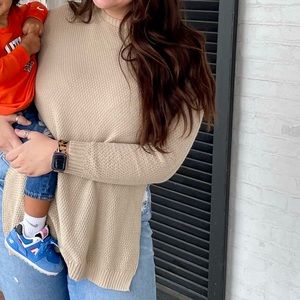 Boohoo waffle knit sweater
